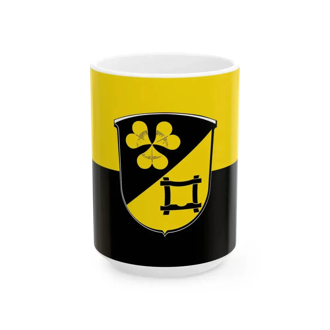 Flagge Offenbach Mittenaar (Germany) White Coffee Mug 15oz - Go Mug Yourself