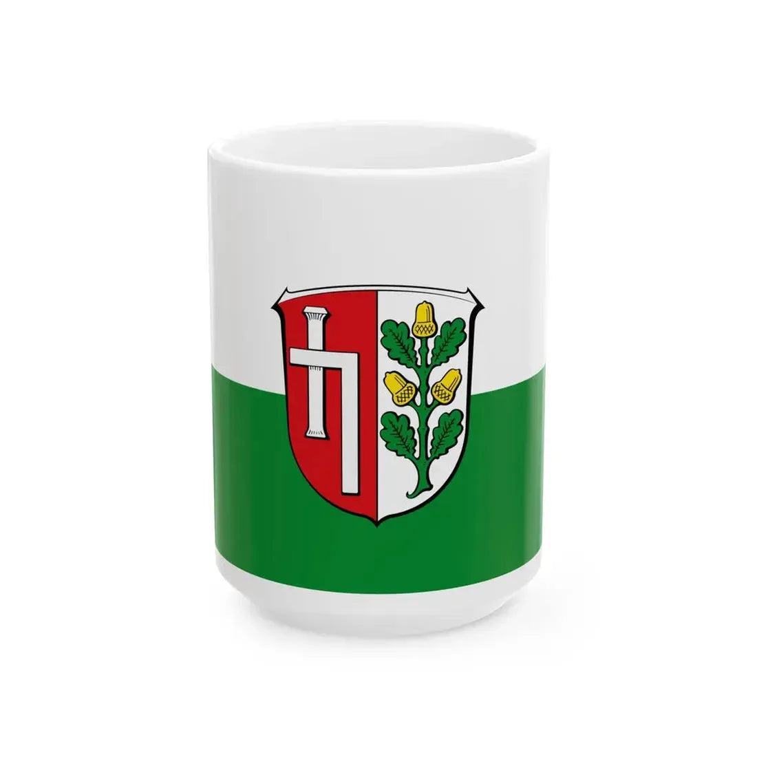 Flagge Offenthal (Germany) White Coffee Mug 15oz - Go Mug Yourself