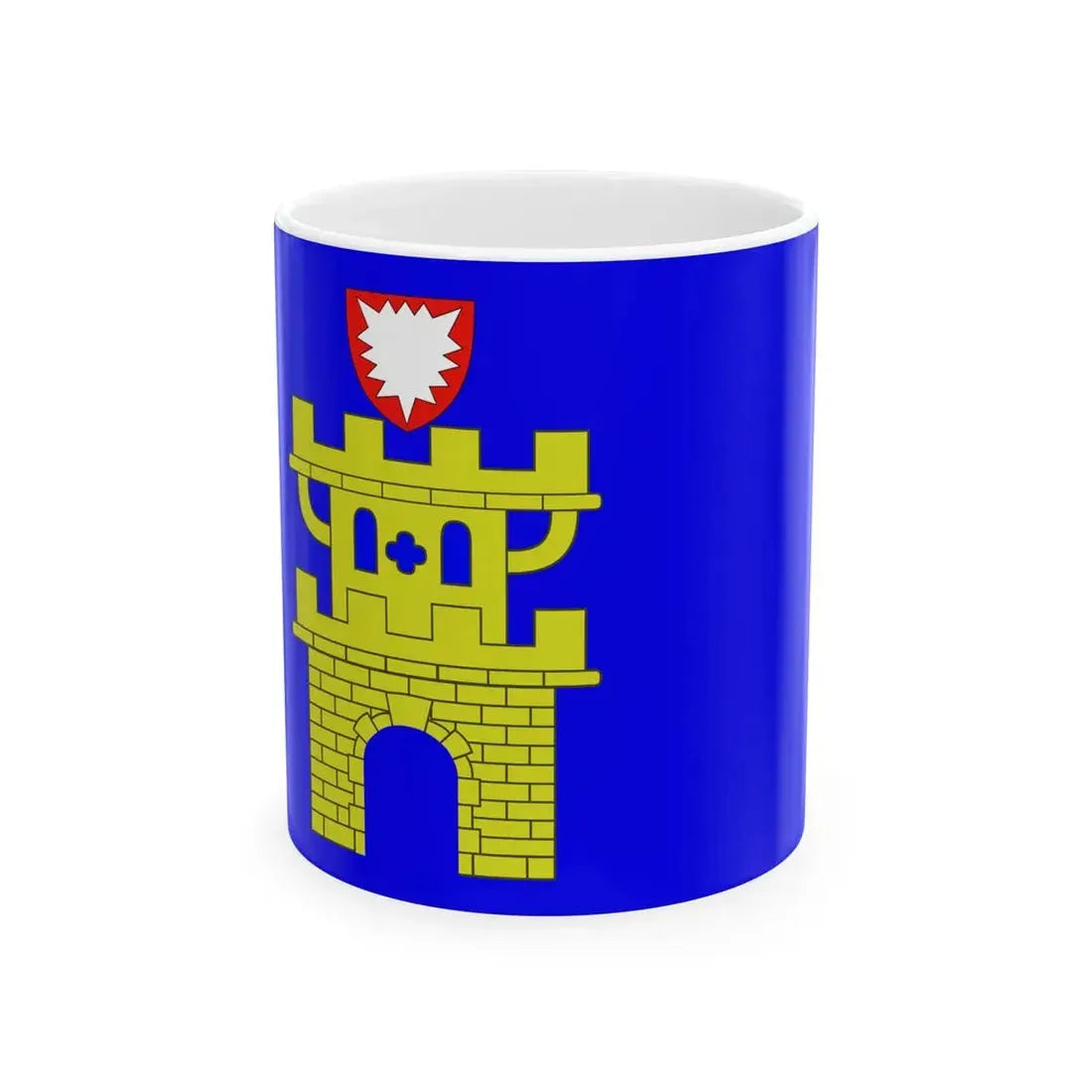 Flagge Oldenburg in Holstein (Germany) White Coffee Mug 11oz - Go Mug Yourself