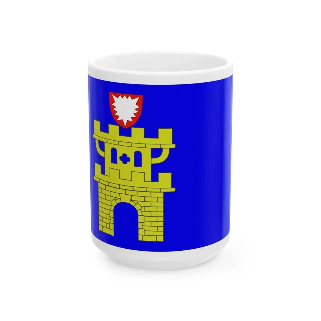 Flagge Oldenburg in Holstein (Germany) White Coffee Mug 15oz - Go Mug Yourself
