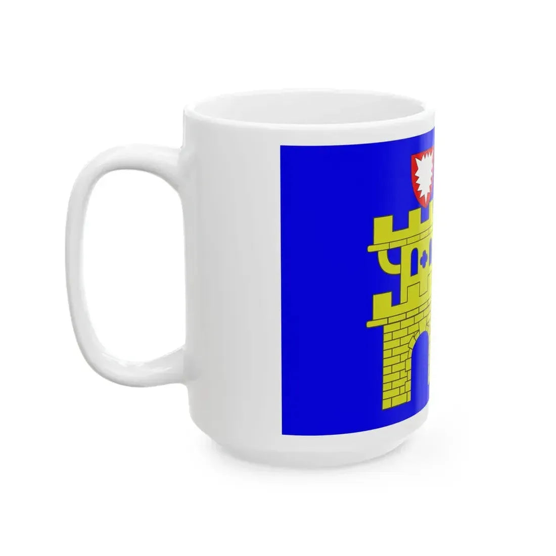 Flagge Oldenburg in Holstein (Germany) White Coffee Mug - Go Mug Yourself