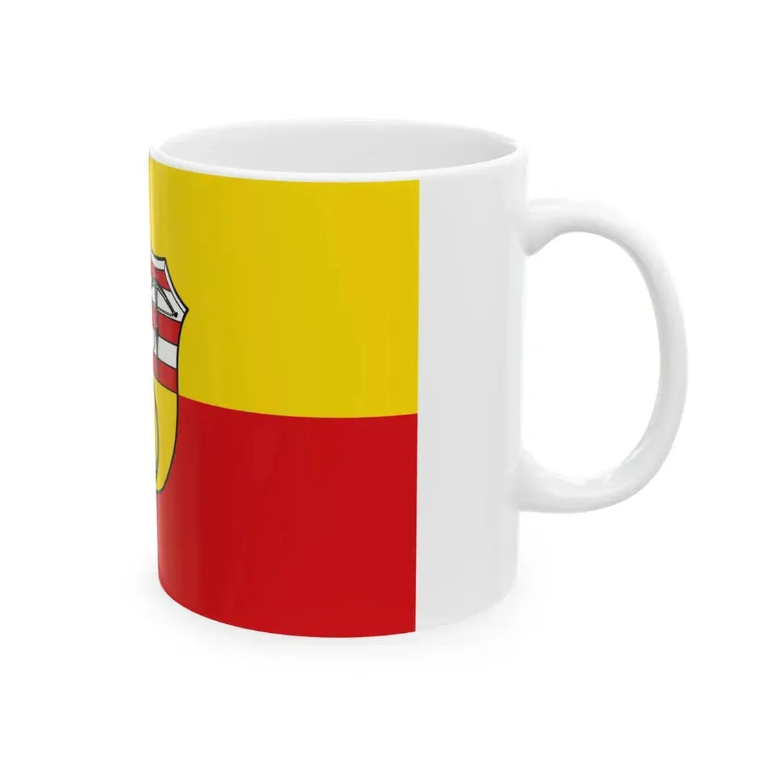 Flagge Ottersheim bei Landau (Germany) White Coffee Mug - Go Mug Yourself