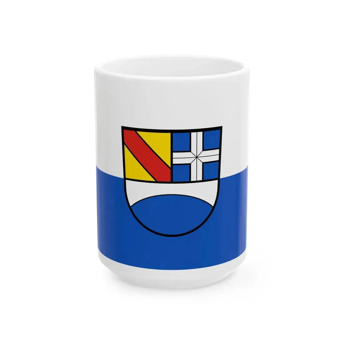 Flagge Pfinztal (Germany) White Coffee Mug 15oz - Go Mug Yourself