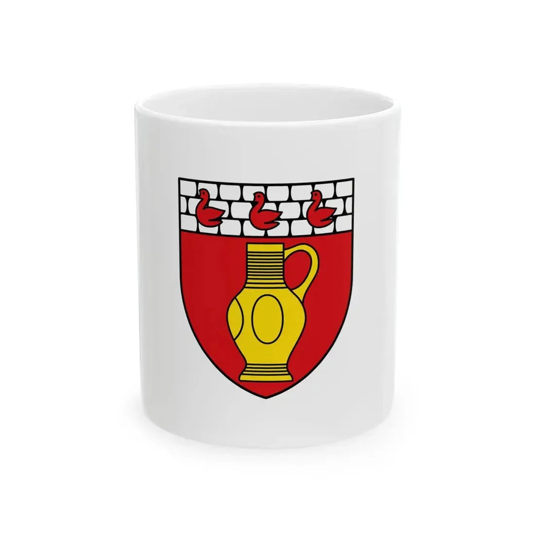 Flagge Raeren (Belgium) White Coffee Mug 11oz - Go Mug Yourself