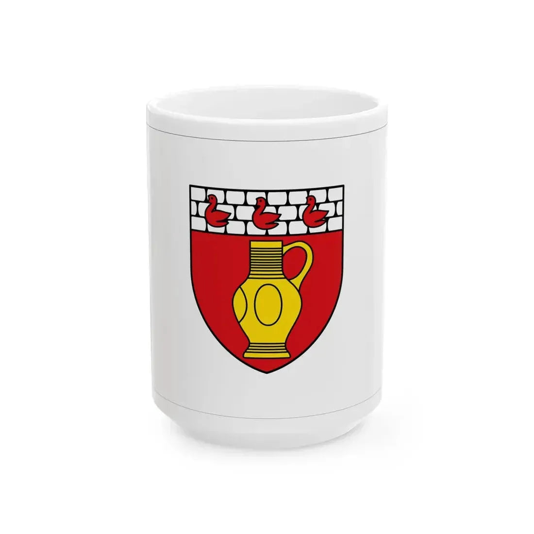 Flagge Raeren (Belgium) White Coffee Mug 15oz - Go Mug Yourself