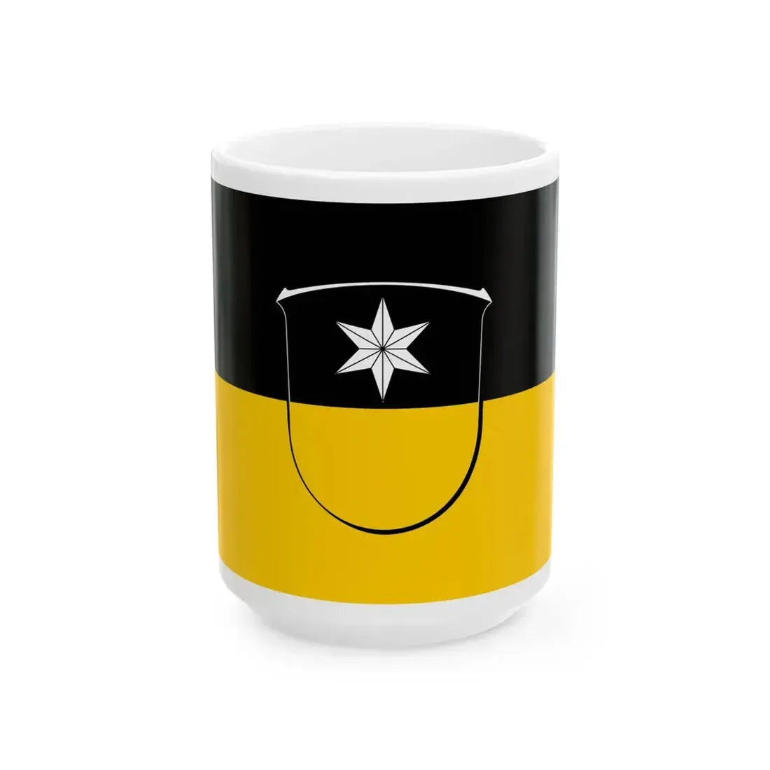 Flagge Rauschenberg Hessen (Germany) White Coffee Mug 15oz - Go Mug Yourself