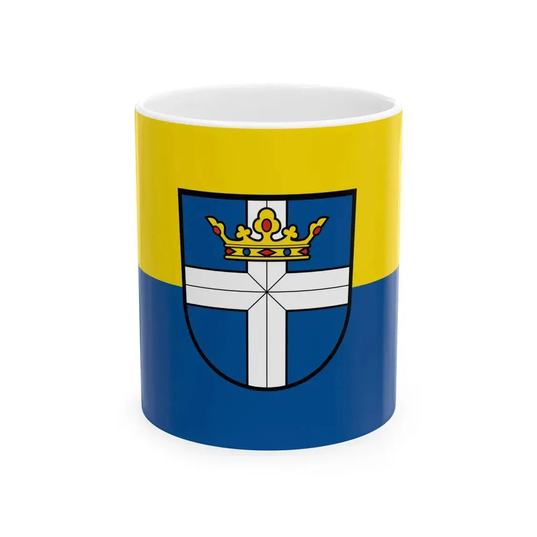 Flagge Rheinstetten (Germany) White Coffee Mug 11oz - Go Mug Yourself