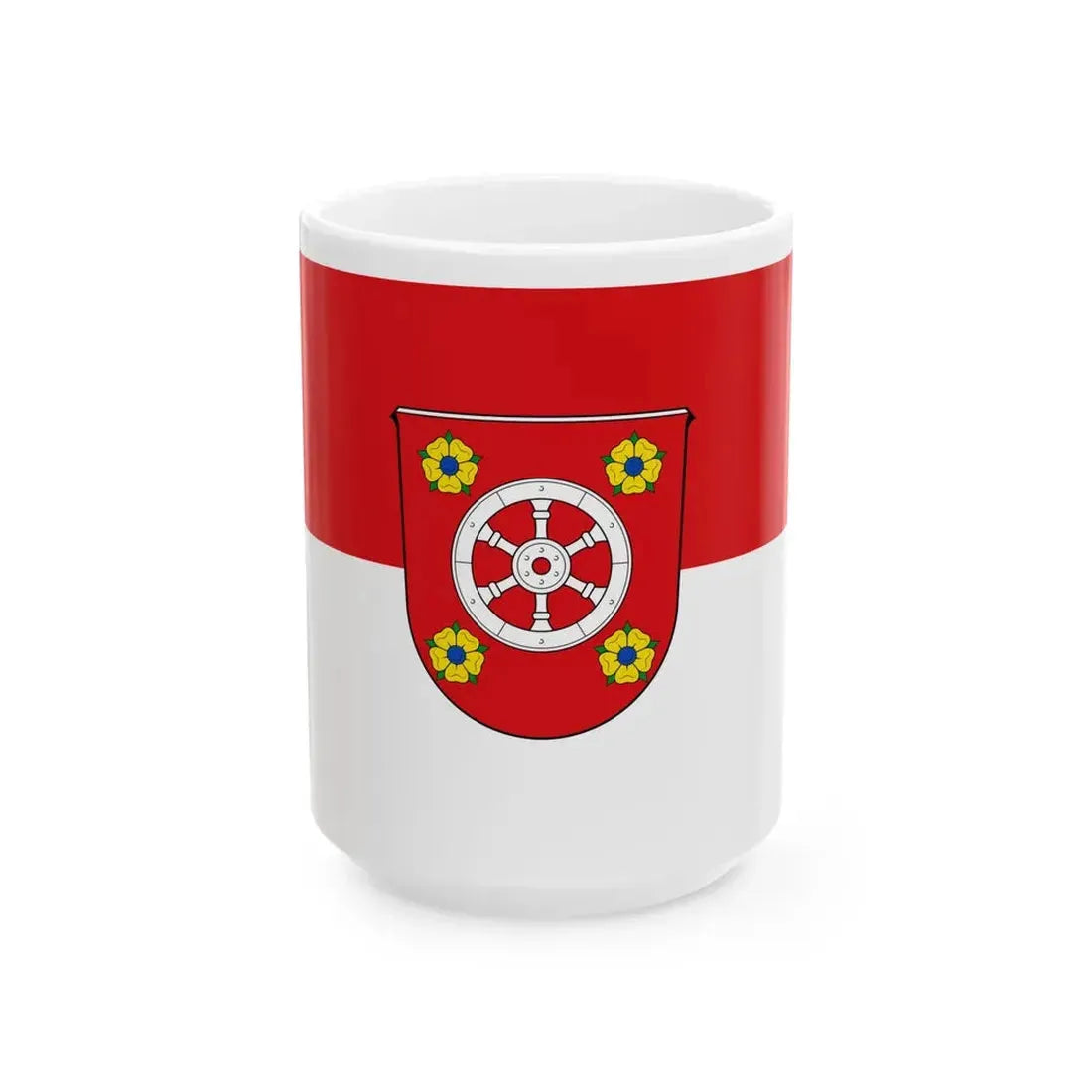 Flagge Rosenthal Hessen (Germany) White Coffee Mug 15oz - Go Mug Yourself
