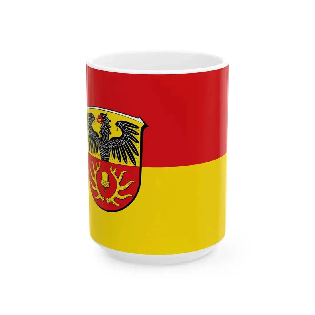 Flagge Rothenberg Odw (Germany) White Coffee Mug 15oz - Go Mug Yourself