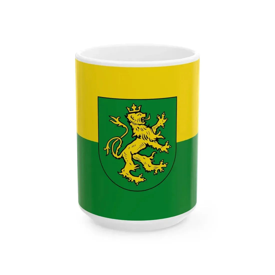 Flagge Rudolstadt (Germany) White Coffee Mug 15oz - Go Mug Yourself
