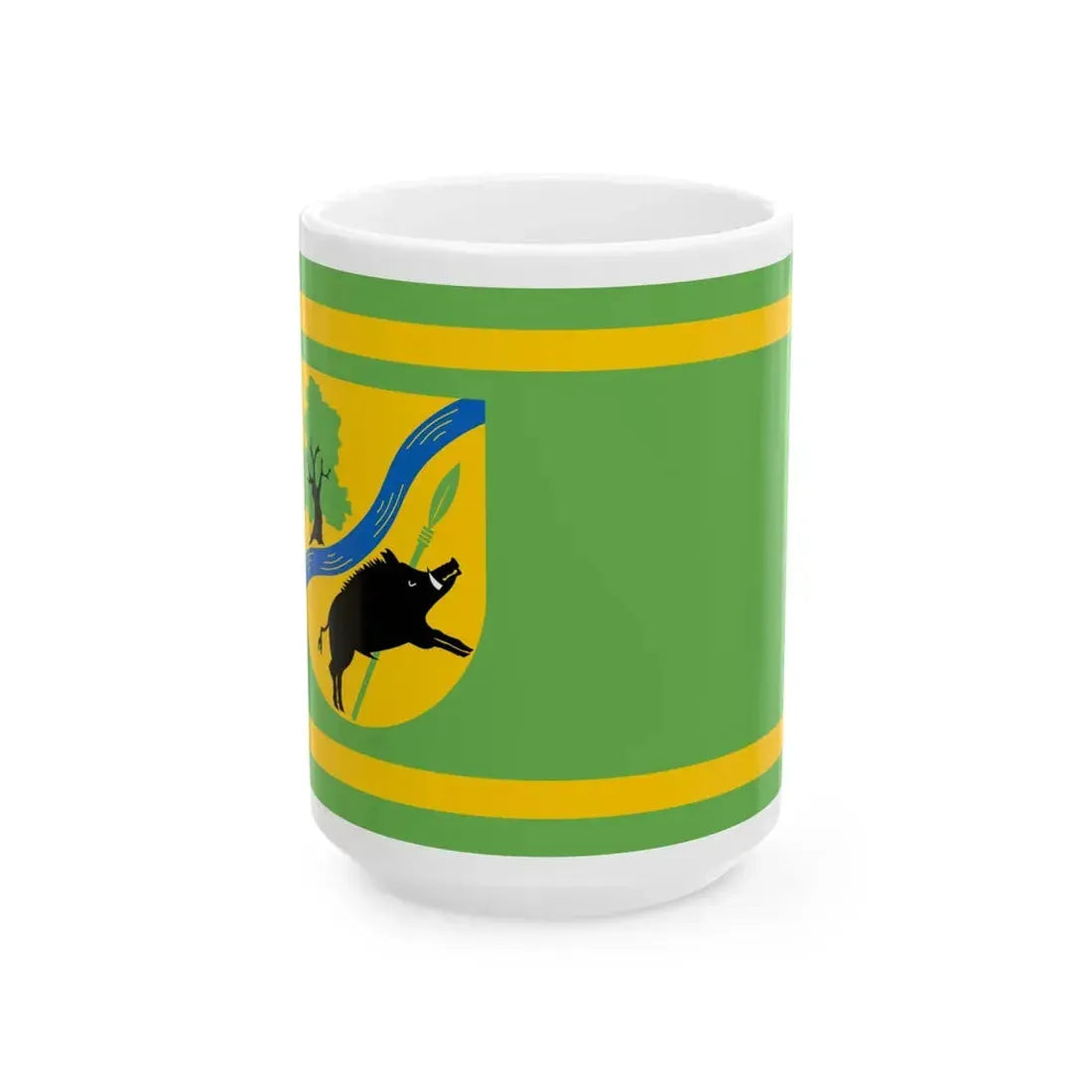 Flagge Schretstaken (Germany) White Coffee Mug 15oz - Go Mug Yourself