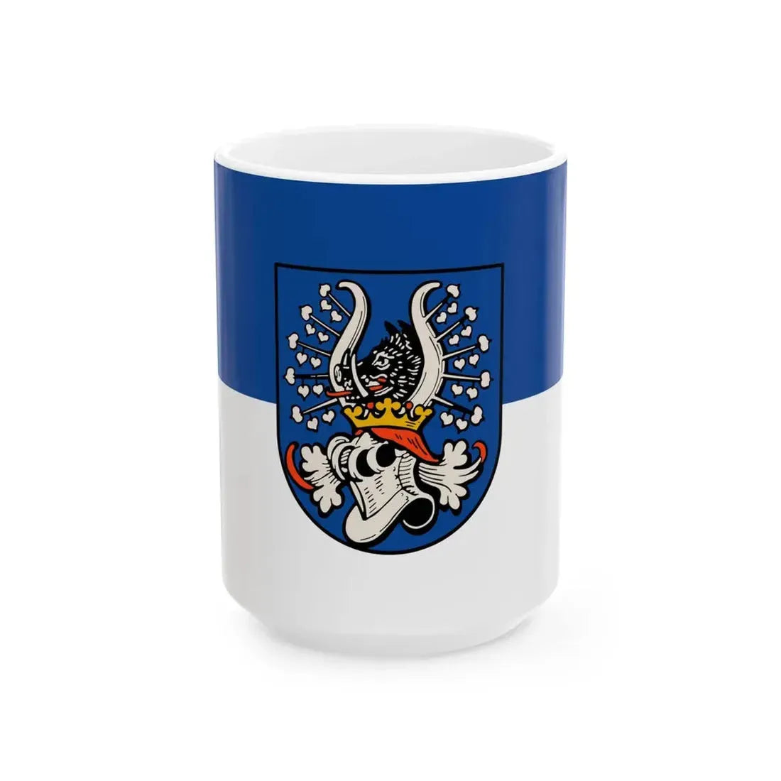 Flagge Schweinsberg (Germany) White Coffee Mug 15oz - Go Mug Yourself