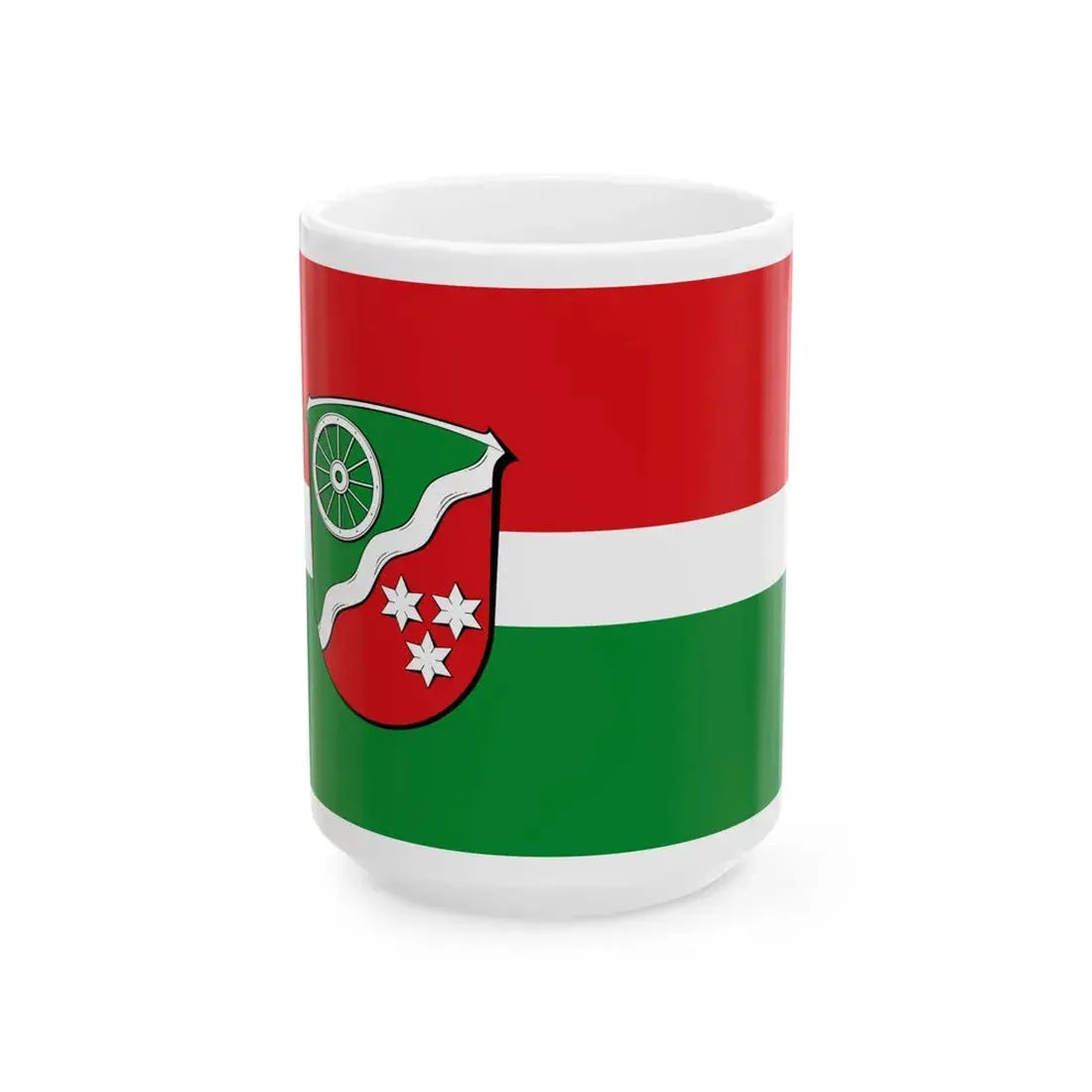 Flagge Sensbachtal (Germany) White Coffee Mug 15oz - Go Mug Yourself
