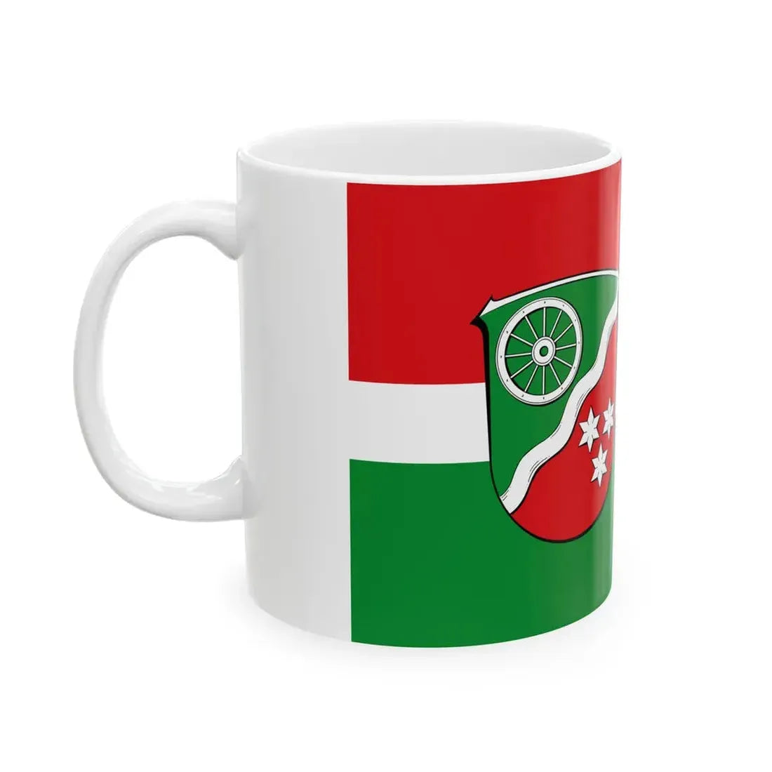 Flagge Sensbachtal (Germany) White Coffee Mug - Go Mug Yourself
