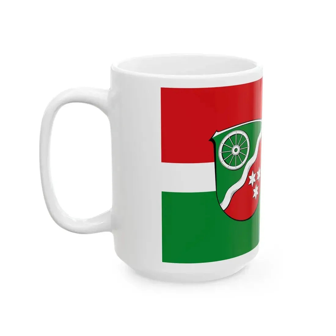 Flagge Sensbachtal (Germany) White Coffee Mug - Go Mug Yourself
