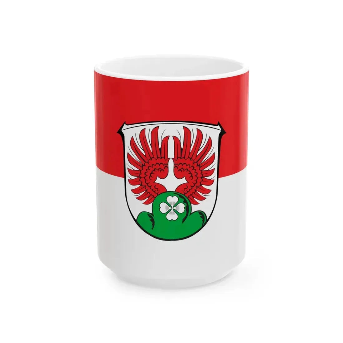 Flagge Silberg Dautphetal (Germany) White Coffee Mug 15oz - Go Mug Yourself