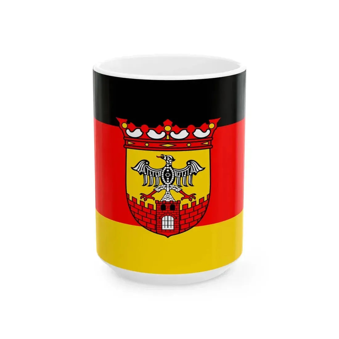 Flagge Sinzig (Germany) White Coffee Mug 15oz - Go Mug Yourself