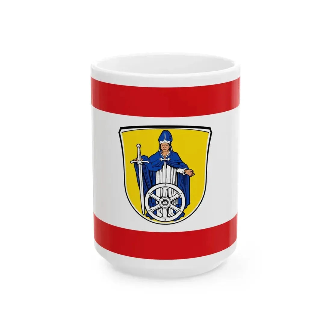 Flagge Steinheim Main (Germany) White Coffee Mug 15oz - Go Mug Yourself