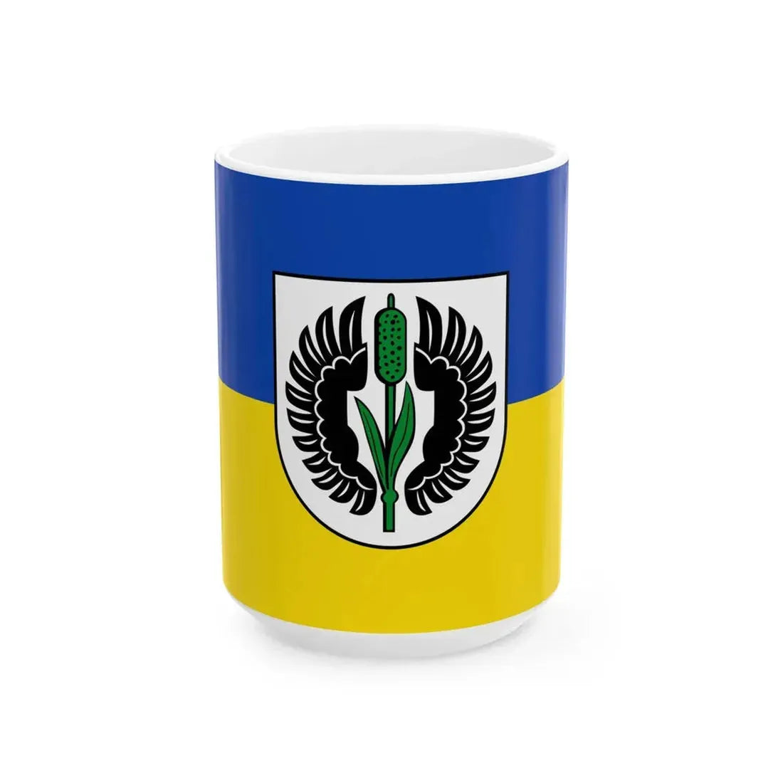 Flagge Stuttgart-Rohr (Germany) White Coffee Mug 15oz - Go Mug Yourself