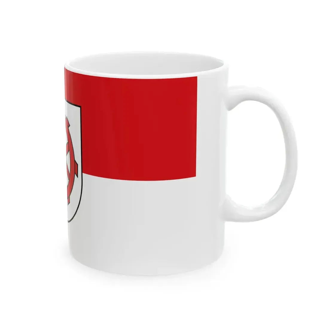 Flagge Stuttgart-Vaihingen Stadtteil (Germany) White Coffee Mug - Go Mug Yourself
