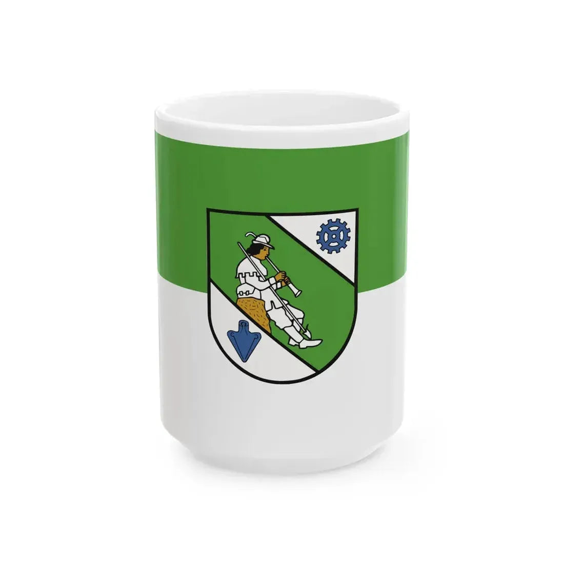 Flagge Stuttgart-Zuffenhausen (Germany) White Coffee Mug 15oz - Go Mug Yourself