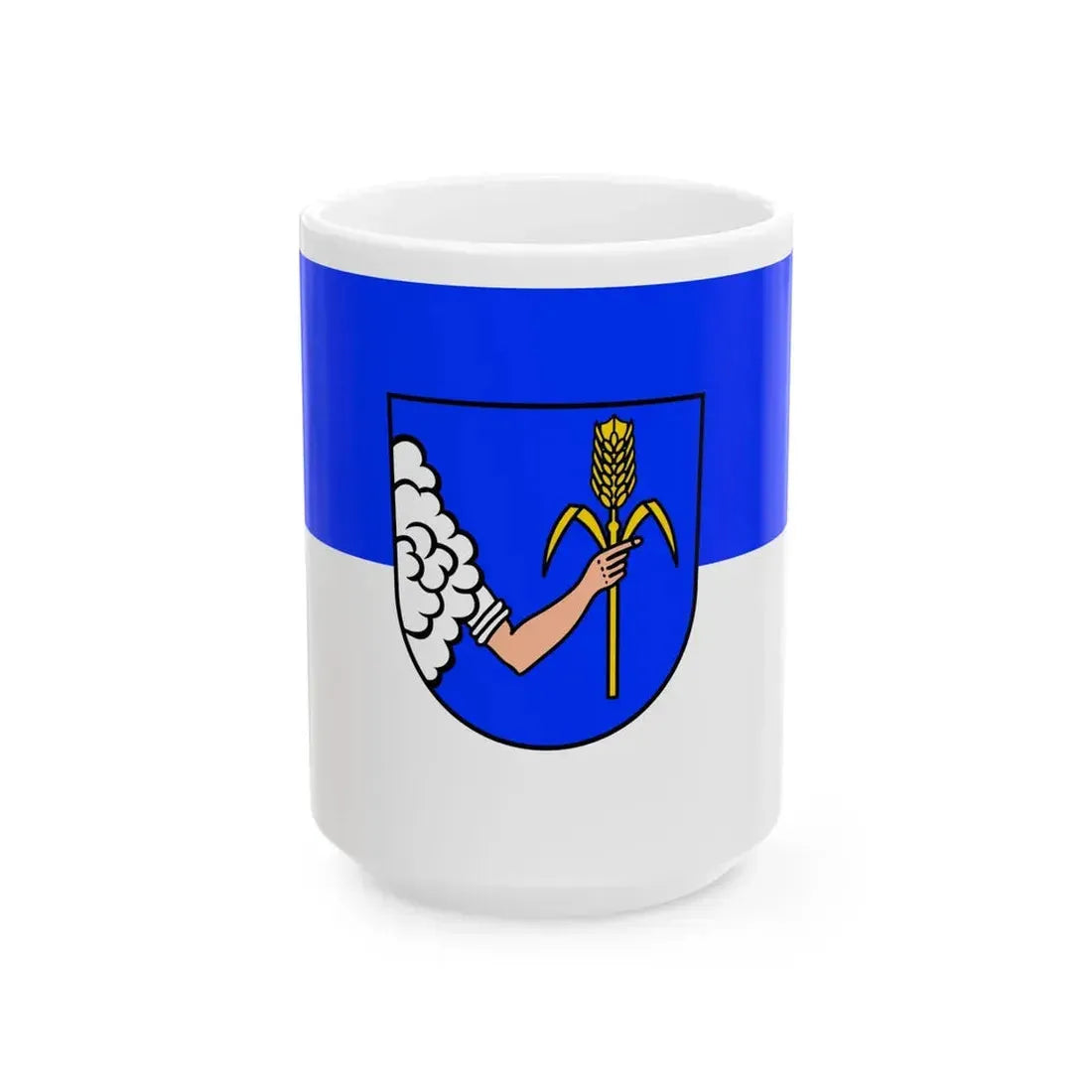 Flagge Sulzfeld Baden (Germany) White Coffee Mug 15oz - Go Mug Yourself