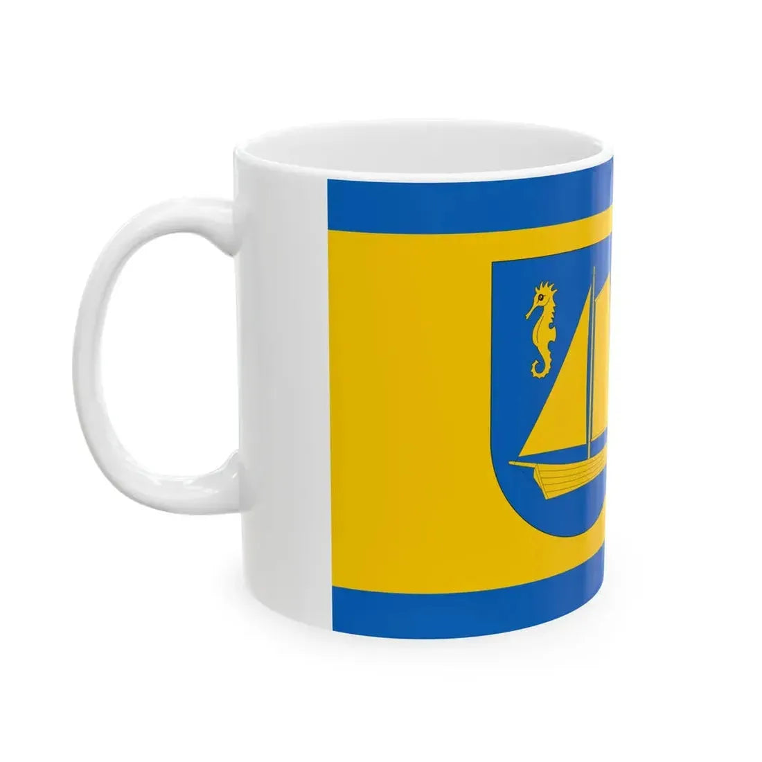 Flagge Timmendorfer Strand (Germany) White Coffee Mug - Go Mug Yourself