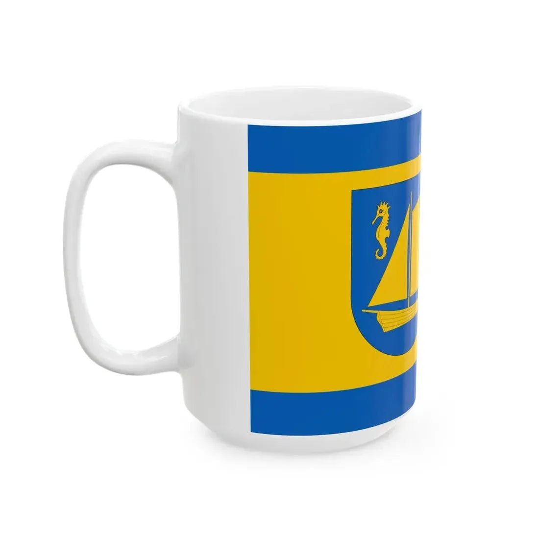 Flagge Timmendorfer Strand (Germany) White Coffee Mug - Go Mug Yourself