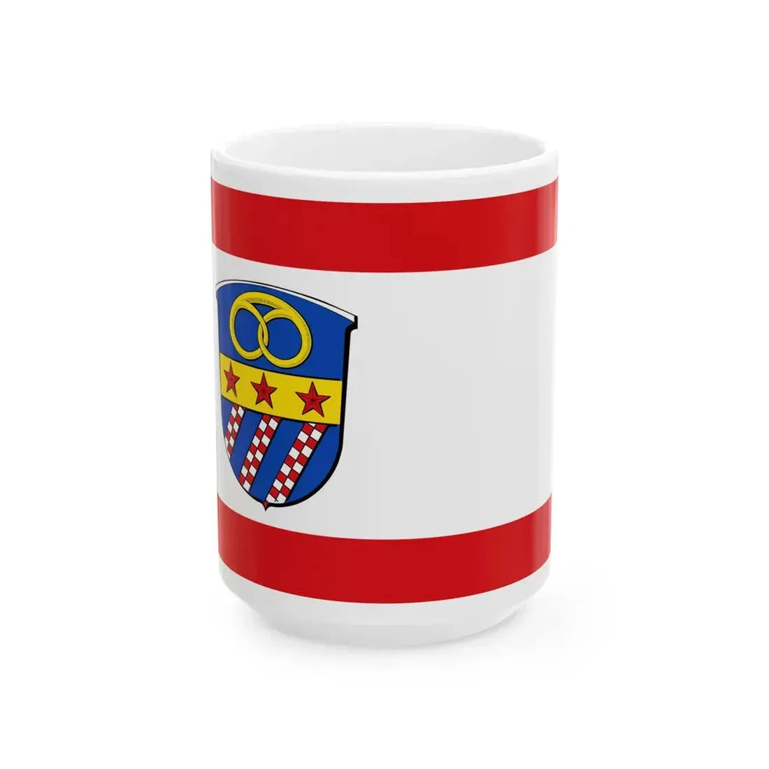 Flagge Traisa (Germany) White Coffee Mug 15oz - Go Mug Yourself