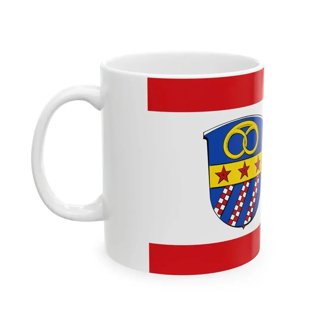 Flagge Traisa (Germany) White Coffee Mug - Go Mug Yourself