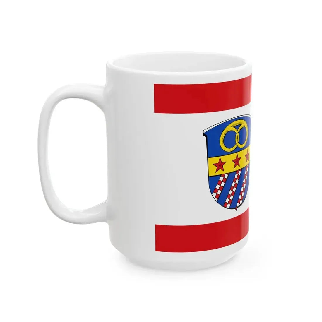 Flagge Traisa (Germany) White Coffee Mug - Go Mug Yourself