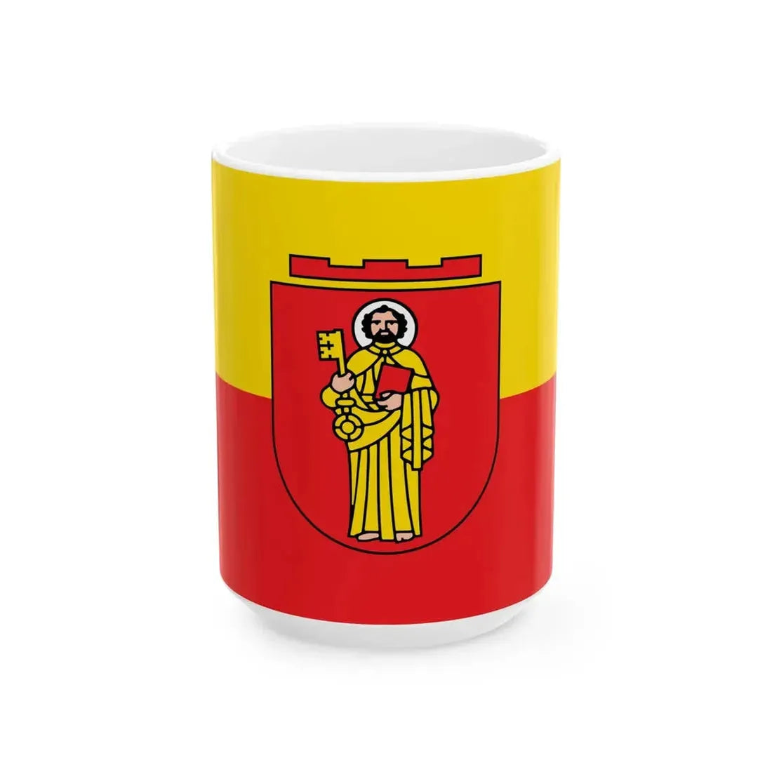 Flagge Trier (Germany) White Coffee Mug 15oz - Go Mug Yourself