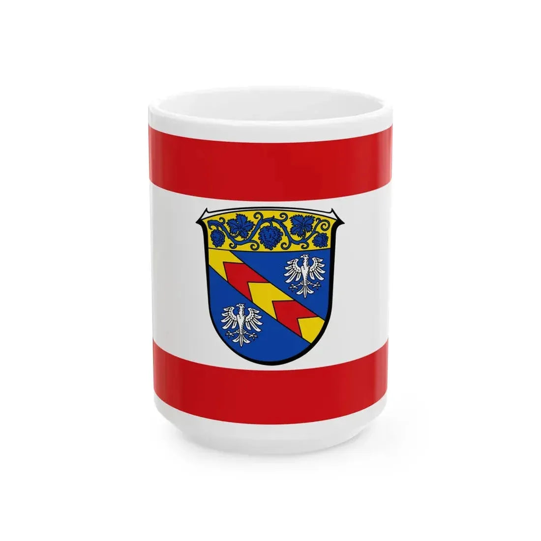 Flagge Udenheim (Germany) White Coffee Mug 15oz - Go Mug Yourself