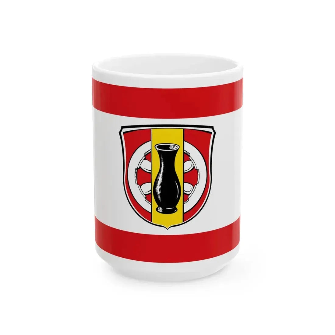 Flagge Urberach (Germany) White Coffee Mug 15oz - Go Mug Yourself
