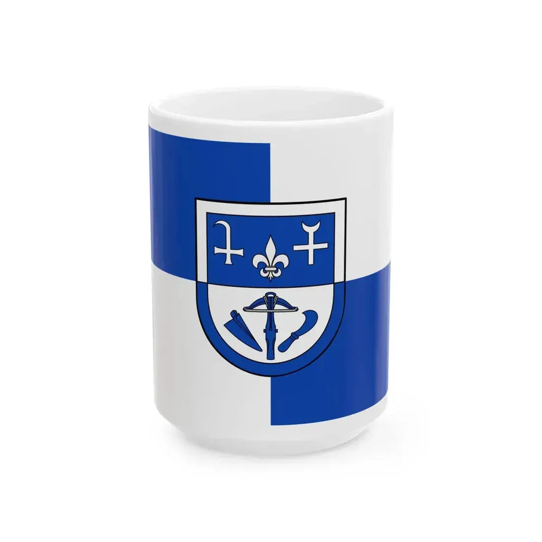 Flagge VG Roemerberg-Dudenhofen (Germany) White Coffee Mug 15oz - Go Mug Yourself