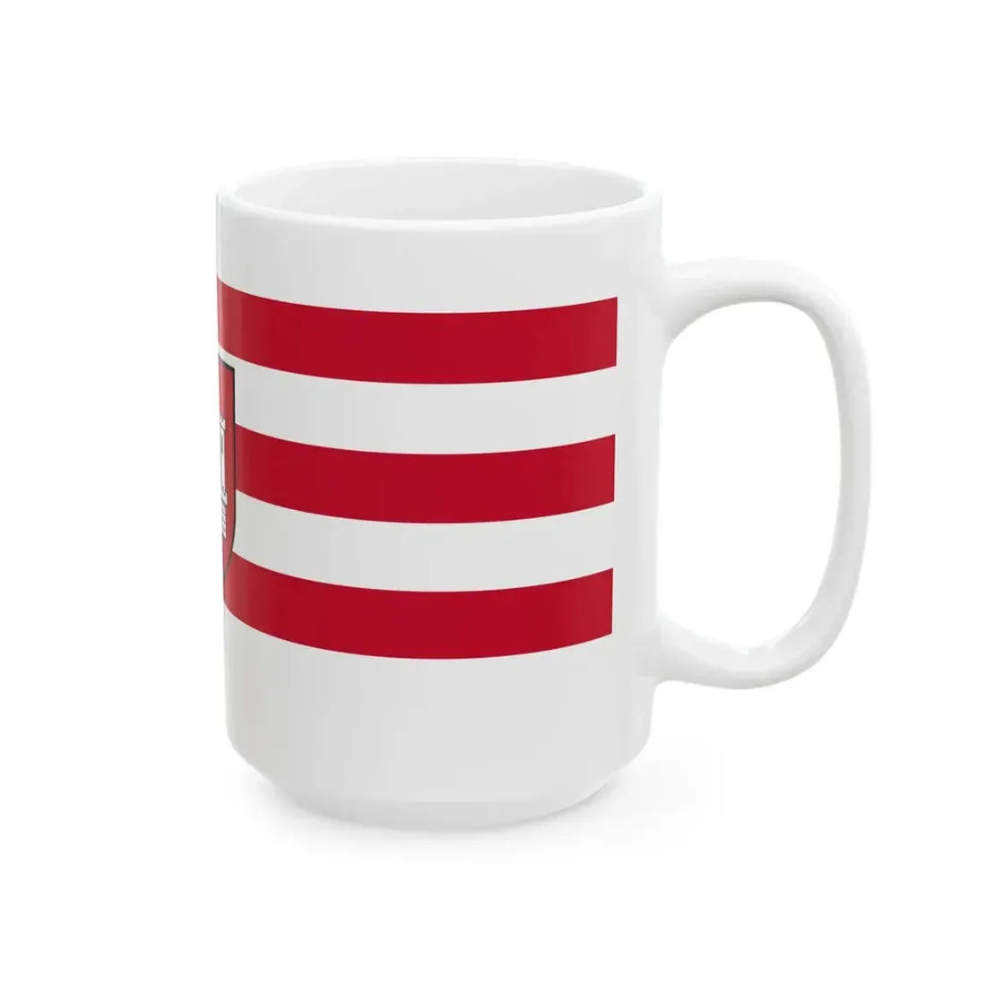Flagge von Klosterneuburg (Austria) White Coffee Mug - Go Mug Yourself