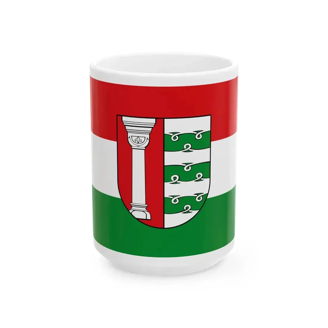 Flagge Wahlsburg (Germany) White Coffee Mug 15oz - Go Mug Yourself