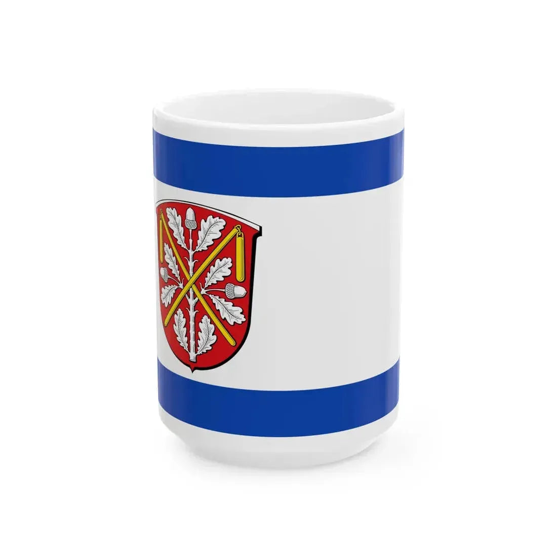 Flagge Walldorf Hessen (Germany) White Coffee Mug 15oz - Go Mug Yourself