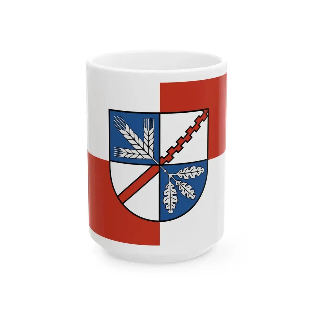 Flagge Wankendorf (Germany) White Coffee Mug 15oz - Go Mug Yourself