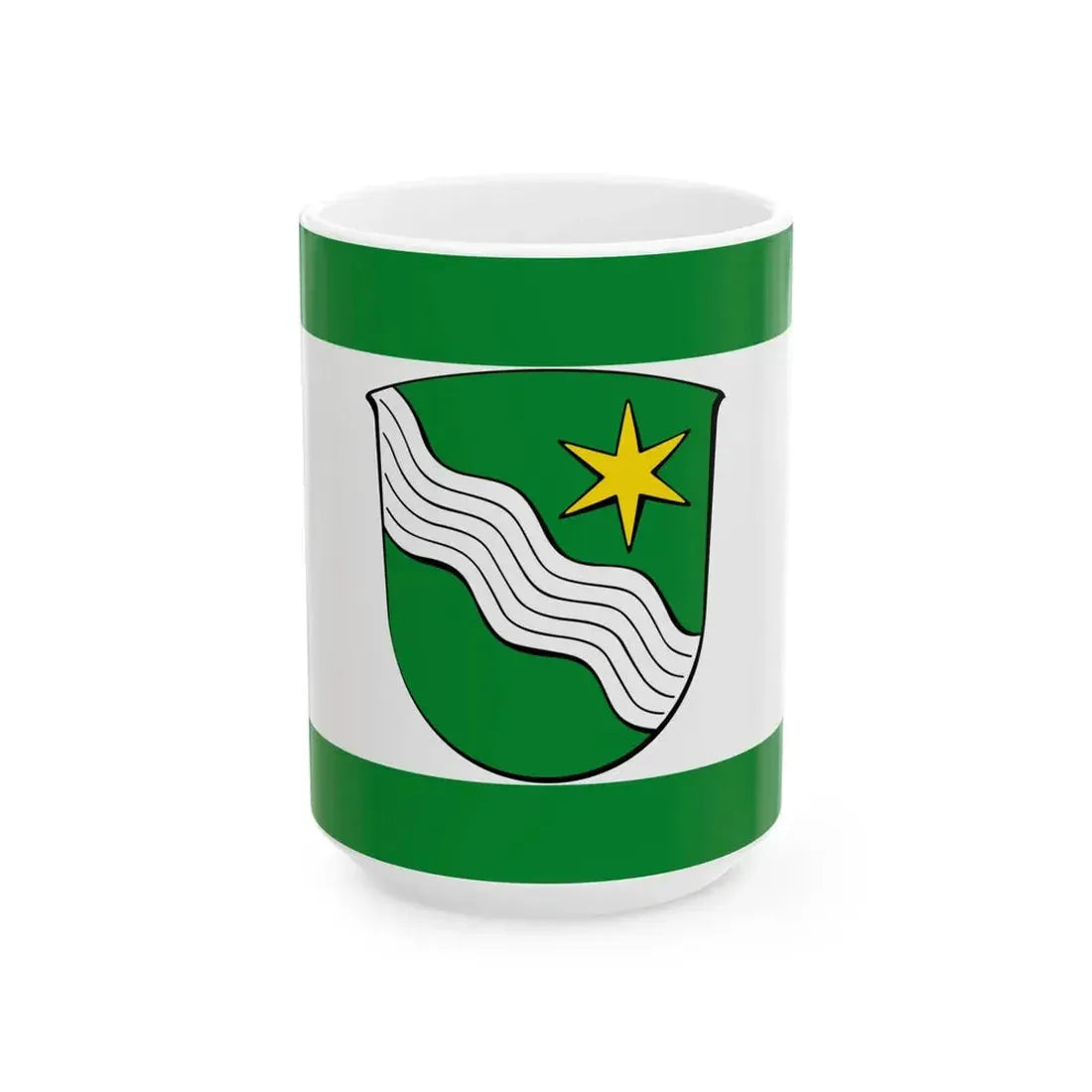 Flagge Wartenberg Hessen (Germany) White Coffee Mug 15oz - Go Mug Yourself