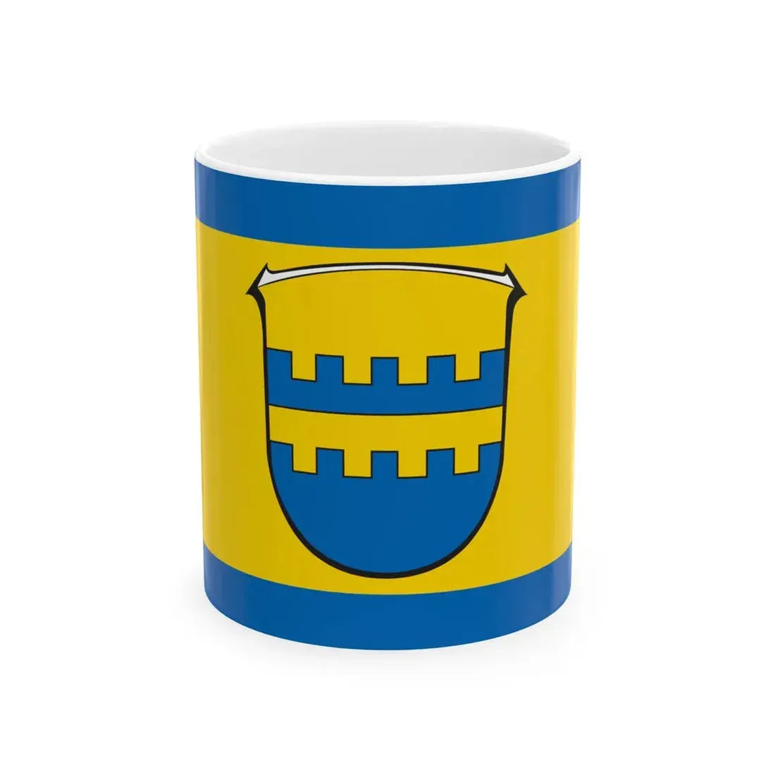Flagge Wehrda Marburg (Germany) White Coffee Mug 11oz - Go Mug Yourself