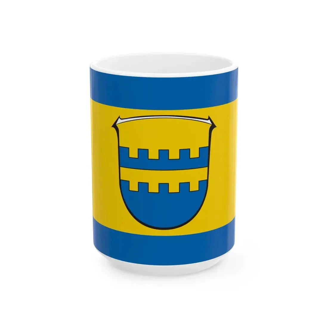 Flagge Wehrda Marburg (Germany) White Coffee Mug 15oz - Go Mug Yourself