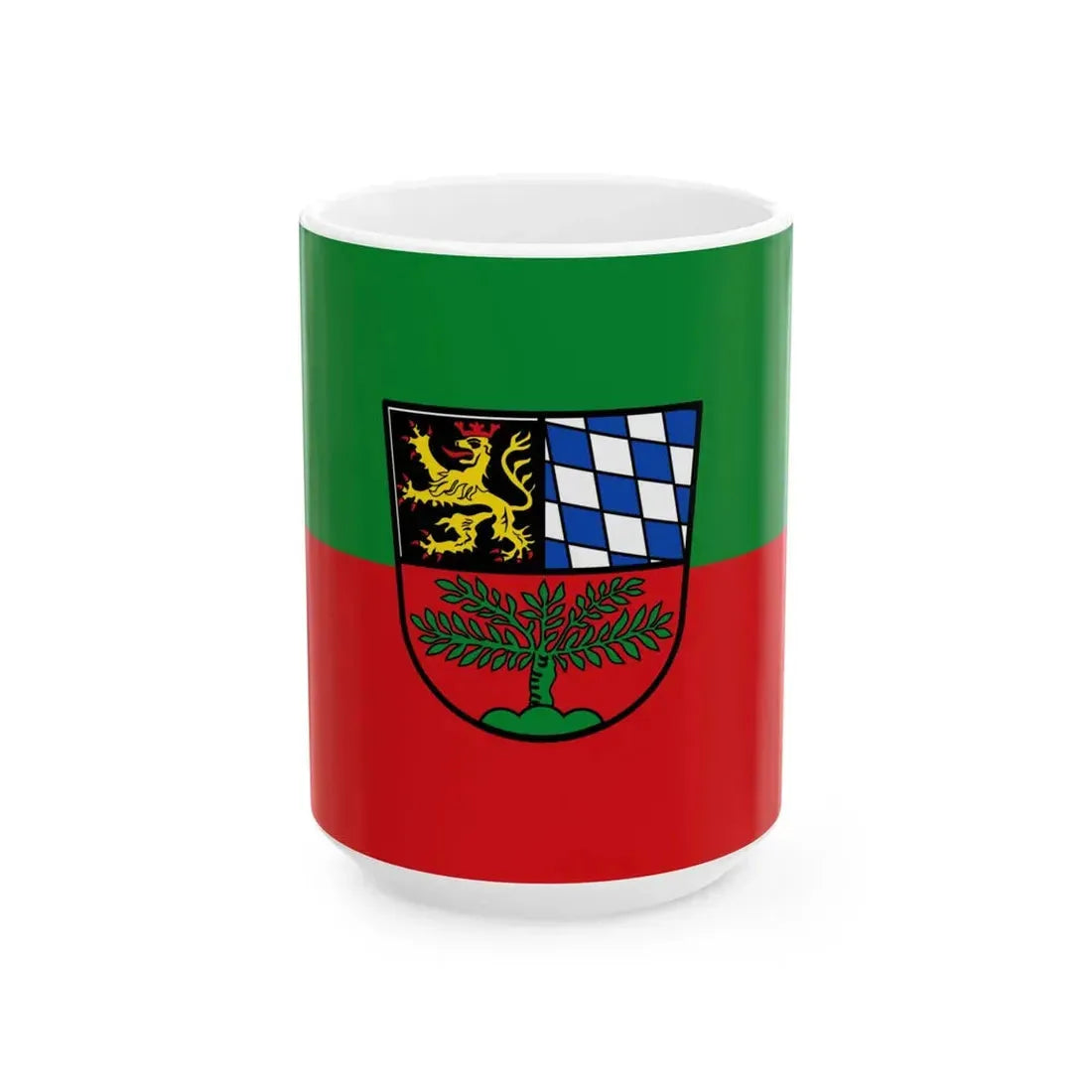 Flagge Weiden in der Oberpfalz (Germany) White Coffee Mug 15oz - Go Mug Yourself