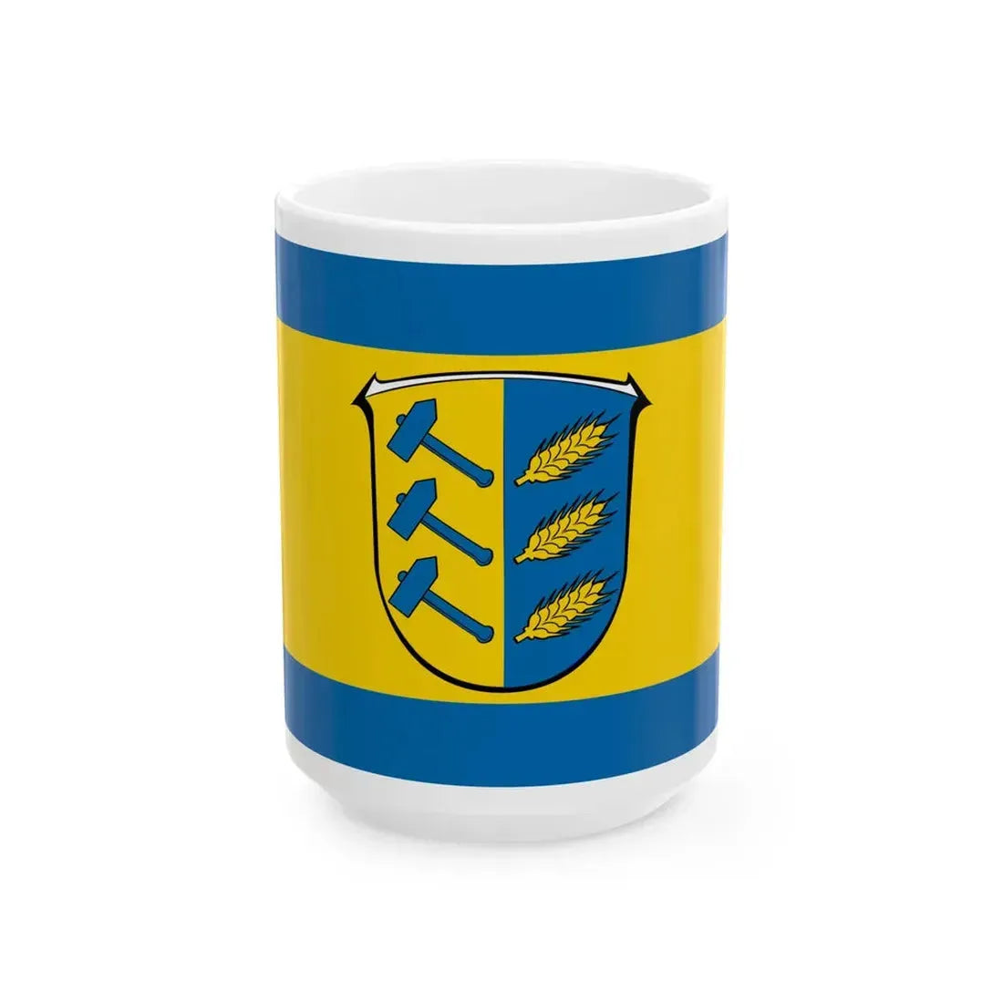 Flagge Weidenhausen (Germany) White Coffee Mug 15oz - Go Mug Yourself