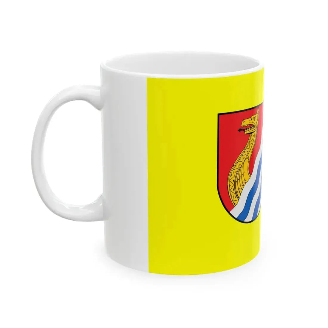 Flagge Wenningstedt-Braderup (Germany) White Coffee Mug - Go Mug Yourself
