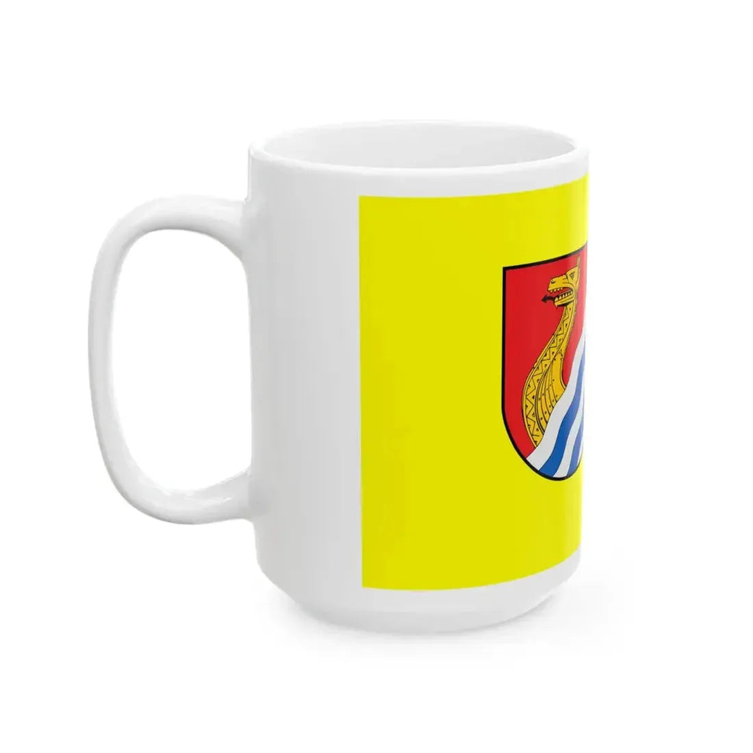 Flagge Wenningstedt-Braderup (Germany) White Coffee Mug - Go Mug Yourself