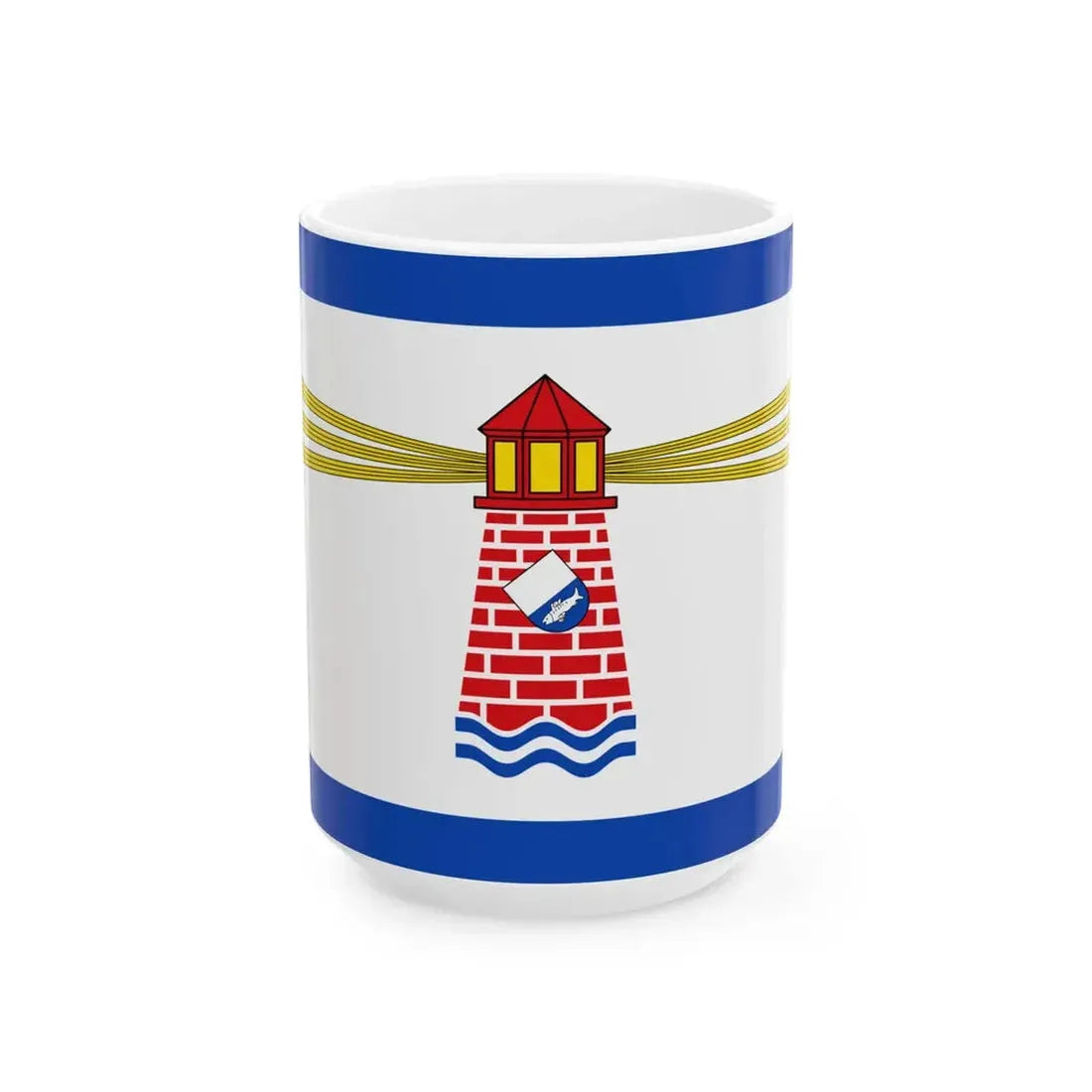 Flagge Westerland Sylt (Germany) White Coffee Mug 15oz - Go Mug Yourself