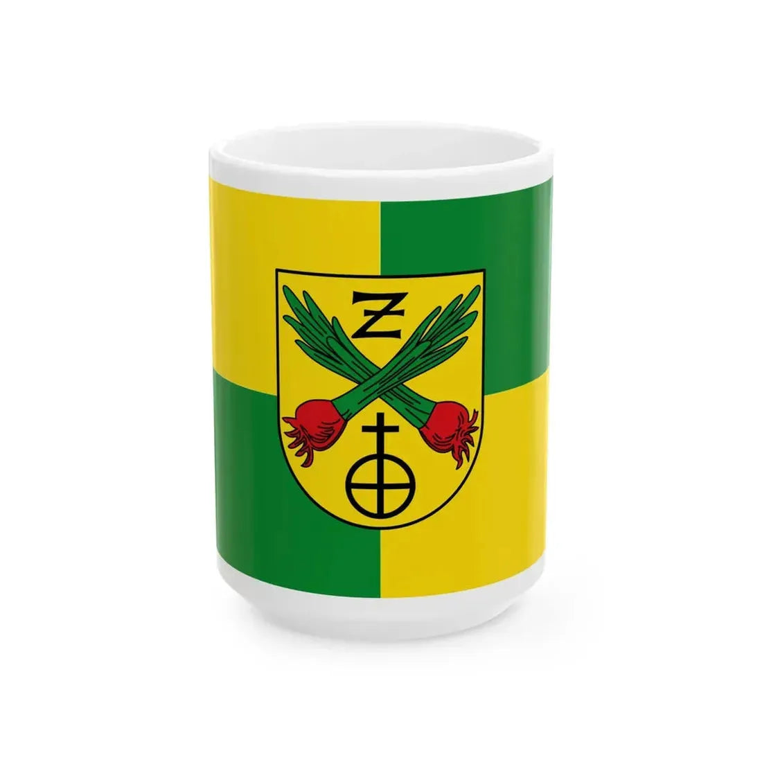 Flagge Zeiskam (Germany) White Coffee Mug 15oz - Go Mug Yourself