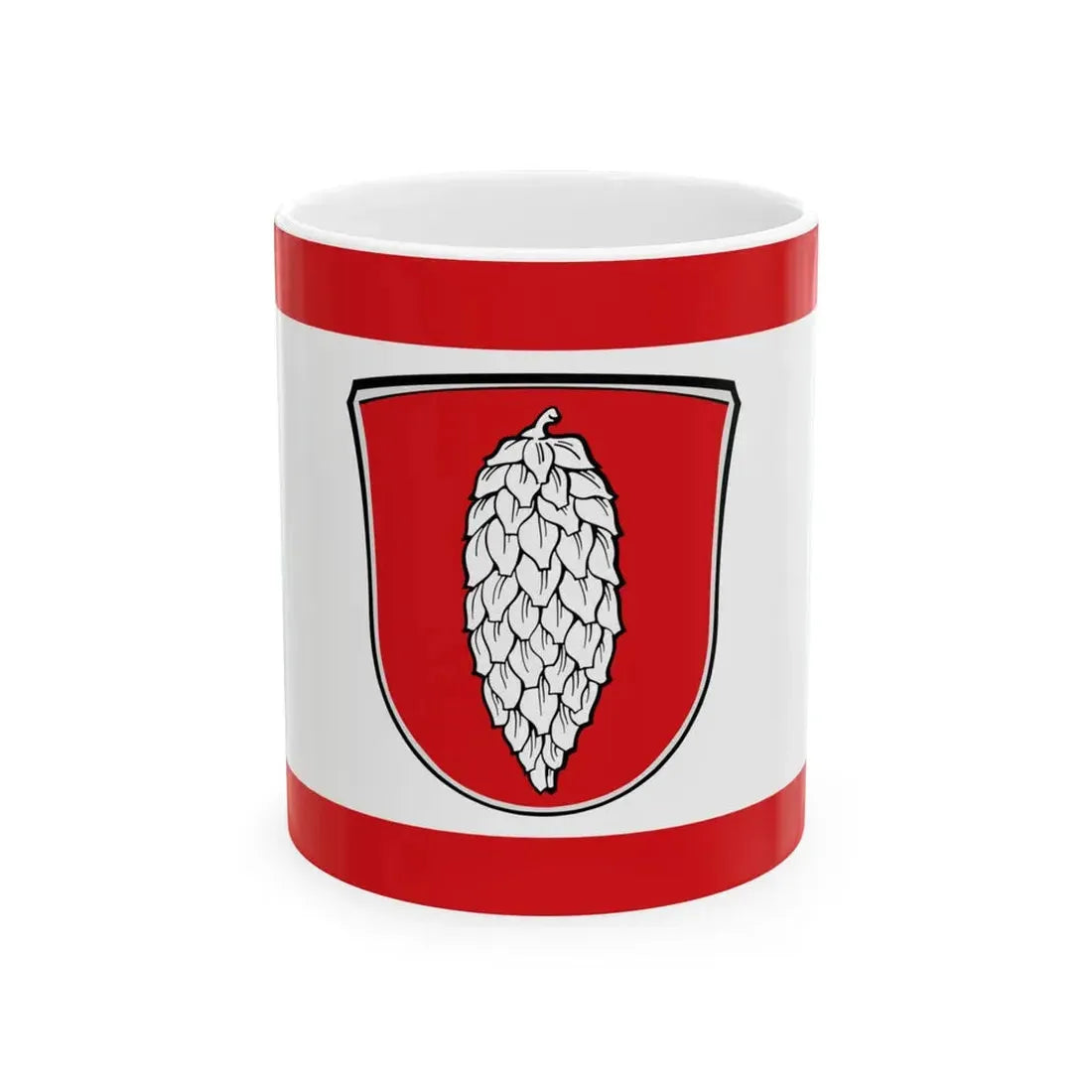 Flagge Zellhausen (Germany) White Coffee Mug 11oz - Go Mug Yourself