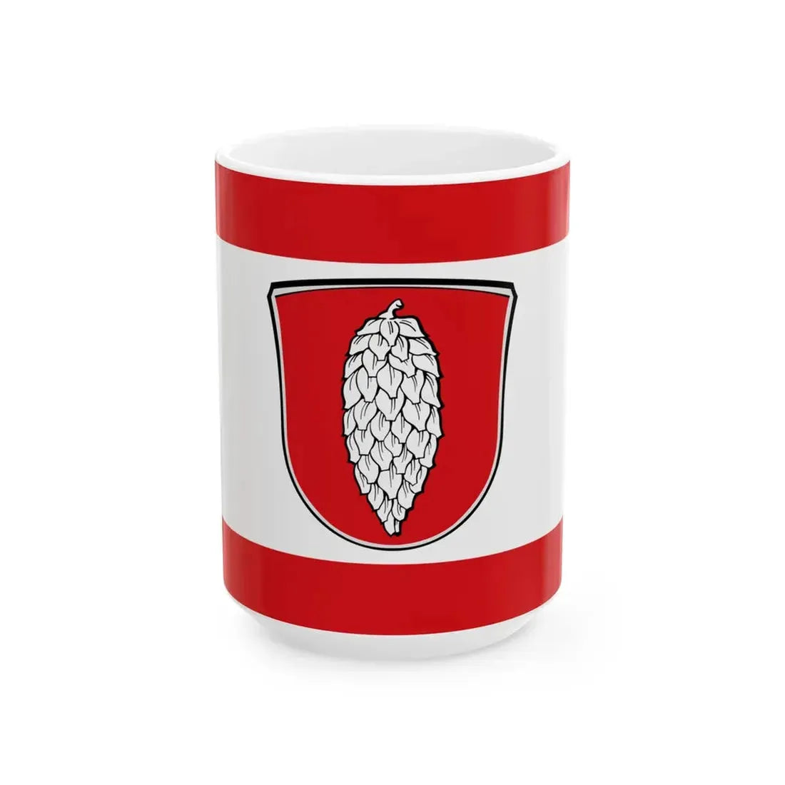 Flagge Zellhausen (Germany) White Coffee Mug 15oz - Go Mug Yourself